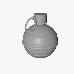 5.png Archivo STL Granada estilizada・Objeto de impresión 3D para descargar