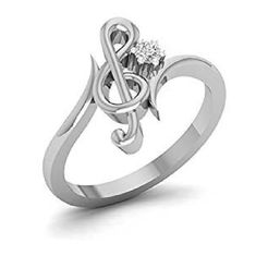 ss.jpg STL file Jewelry 3D CAD Model Of Treble Clef Design Ring・3D printer design to download