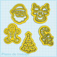 2022-09-16-15_28_41-Window.png STL file Cutter Set Christmas 6 cm・3D printer model to download