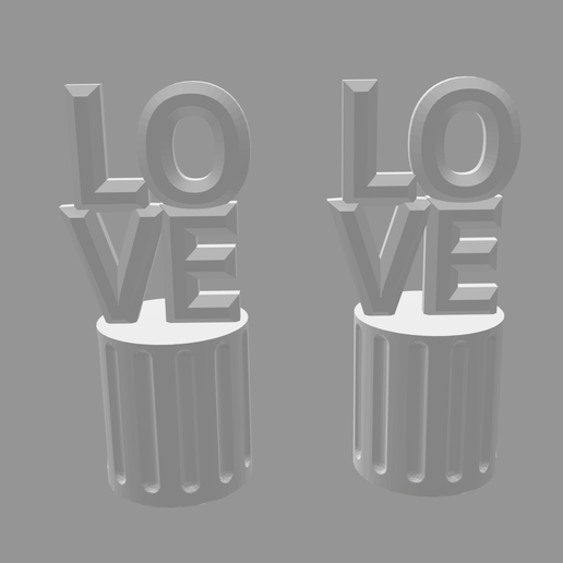 "LOVE" VALVE STEM CAP COVER 3D model
