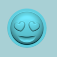 1.png Emoji 01 Ojos de Corazón - Moldeado Arreglo Espuma EVA Artesanía