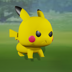 orejas.001.png Archivo STL funko pop pikachu・Modelo para descargar y imprimir en 3D