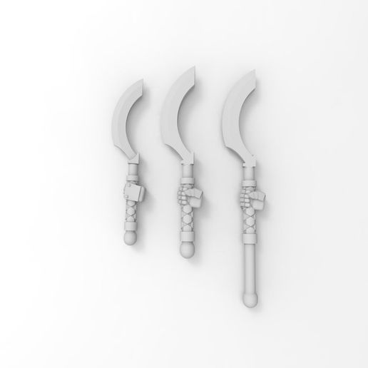 Terminator / Rubic Khopesh Power Sword and Khopesh Occult Power Staff 3D model