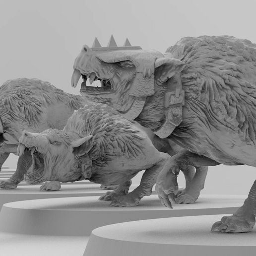 Wolf-Rodents 3D model