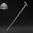 Threaded_Cane_Render_BW.jpg Threaded Cane Bloodborne Life Size Prop STL