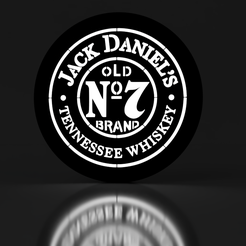 1.png STL file JACK DANIELS LED・3D printable model to download