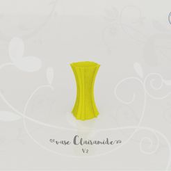vase_clairamide_v2_present01.jpg Download free STL file Clairamide vase V.2 • 3D print model, Tibe-Design