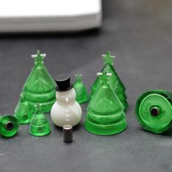 Christmas tree fridge magents.JPG Fichier STL arbres de Noël aimants pour frigo・Plan pour imprimante 3D à télécharger