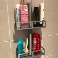 Free STL file Shower shampoo bottle holder for Hansa shower clips (+ clip  included) 🚿・3D printer design to download・Cults