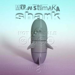 MSTMK_shark_CC_1.jpg Бесплатный STL файл Monstamaka Shark・3D-печатная модель для скачивания, mageli