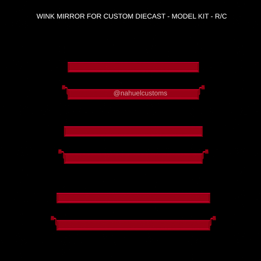 Proyecto-nuevo-24.png WINK MIRROR FOR CUSTOM DIECAST - MODEL KIT - R/C