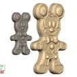 Gingerbread-Mickey-and-pendant-9.jpg Christmas Gingerbread Mickey and Pendant 3D Printable Model