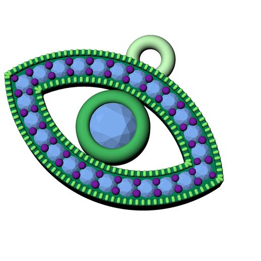 4.jpg Eye of Protection Pendant - 3D Printable Jewelry Model (Free)