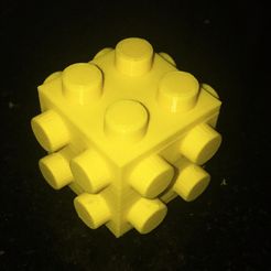 Duplo_square_piece_6xM_v1.jpg Free STL file Duplo square piece・Model to download and 3D print