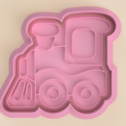 Tren.png Train cookie cutter (train cookie cutter)