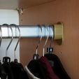 Wardrobe Rail End Support Bracket.jpg Wardrobe Rail Bracket