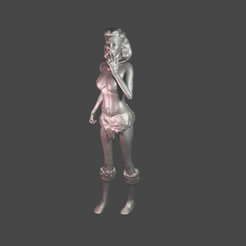 Acrobat-3.png Télécharger fichier STL Cartoon Girl Barbarian Acrobat • Design à imprimer en 3D, Grif3D