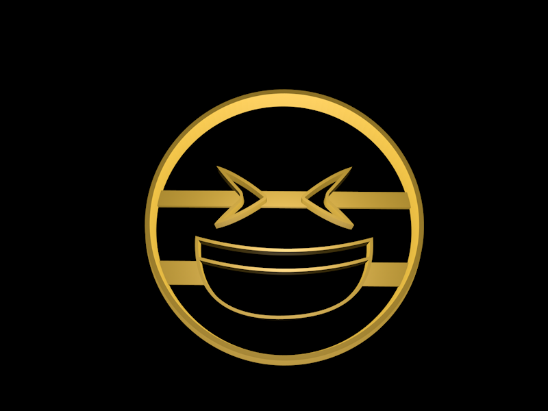 Laugh Face.png Download STL file Emoji cookie cutter set • 3D printable template, davidruizo