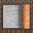 rustic_stone_wall.png Thin Texture Roller (Low Resin Cost) - Rustic Stone Wall - 4.5 Inches Tall