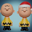 Charlie_Rendered.png Charlie Brown 3D Print - Regular and Christmas