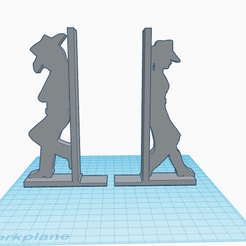Cowboy n girl Bookend1.png Cowboy Cowgirl Bookends