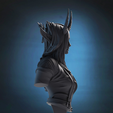 SideBusto.png STL file Mouna Bust + Base・3D printing template to download