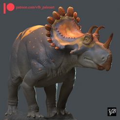 quad.jpg 3D file Regaliceratops peterhewsi - Statue for 3D printing・3D printer design to download
