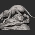 panther11.jpg panther on stone 3D print model