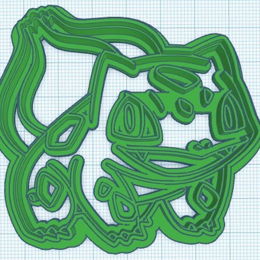 Kanto Starters Cookie Cutter Pack 3D model