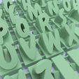 Zoom_Round-1.png 3D file 3D name from letters - Fonts Value Pack・Template to download and 3D print