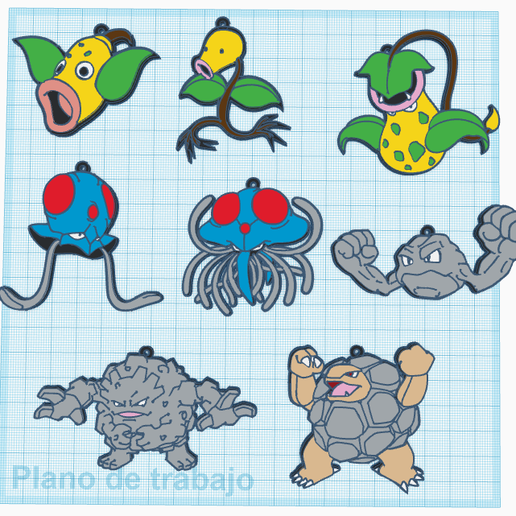Pokemon-9.png Schlüsselanhänger Pack 151 Pokemon
