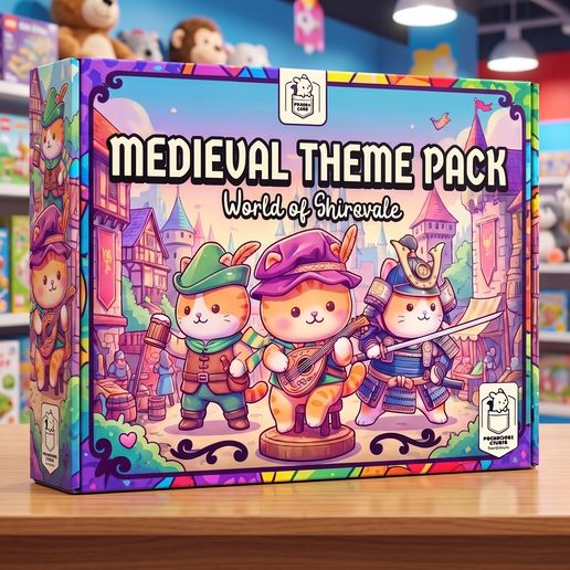MEDIEVAL PACK - 60MM THEMATICAL CUTE ANIMAL FIGURE