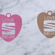 SEAT-14.jpg Free STL file SEAT key ring・Template to download and 3D print