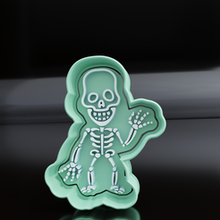 esqleto_G_0002.png Файл STL Набор резцов для печенья "Скелет" G・Дизайн для загрузки и 3D-печати