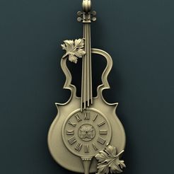 1028. Wall_Clock.jpg Violin Wall Clock