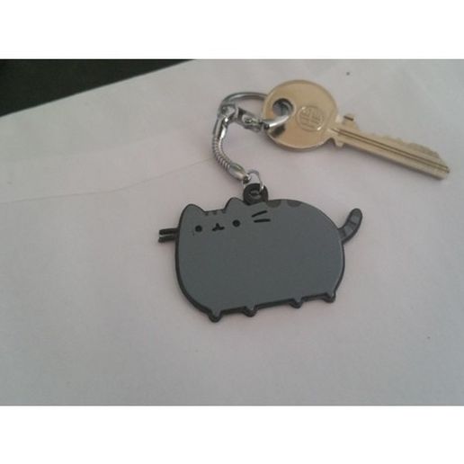 Pusheen key ring 3D model