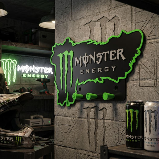 MONSTER ENERGY KEY RING HOLDER