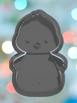 Round Chick Cookie Cutter