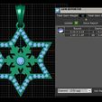Gemreport.jpg FANCY STAR DESIGN PENDANT 3D PRINTABLE MODEL