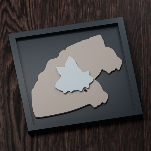 Avalugg Line (Hisuian Avalugg) - Pokemon Silhouette Frame | Normal, Inverse & Scaled STL