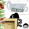 026a.jpg 🎅 Christmas door corners vol. 3 💸 Multipack of 10 models 💸 (santa, decoration, decorative, home, wall decoration, winter) - by AM-MEDIA