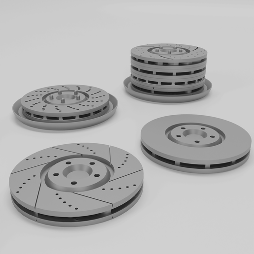 🍹 Brake Disc Coaster Collection – 4 Styles + Display Stands ...