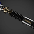 ObiWanLightsaberFrontal.png Sabre de luz Obi Wan Kenobi para Cosplay
