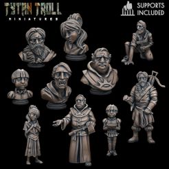 _CoS7ReleaseMiniBust.jpg Файл 3D Curse of Strahd - Mini Bust Pack 07 [Pre-Supported]・Идея 3D-печати для скачивания