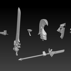 ZBrush-Document.png Free STL file Blue Elves kit - 500 Followers・3D print design to download