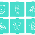 1.png Winnie the pooh stencil set of 6 for Coffee and Baking