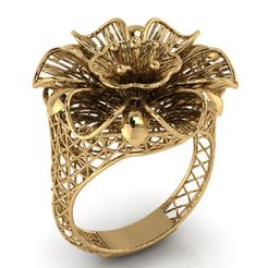 RFZ-SNL-017-R-58_1.jpg STL file Gold Ring R17-58・3D printable model to download