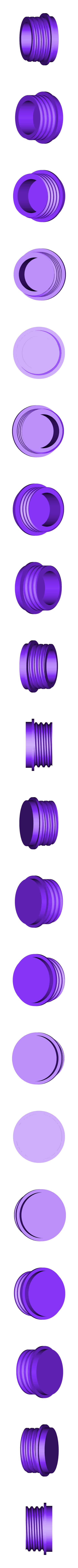 Threddedendcap_V2.stl GRAB and GO paper towel holder. (For Wall or IKEA Pegboard mount!)