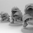 Squigs-Diorama-3.jpg Бесплатный STL файл Двуногие компакторы для мусора・Дизайн 3D-принтера для скачивания