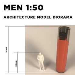 1.jpg STL-Datei MÄNNER 1:50 ARCHITEKTURMODELL DIORAMA・3D-Druckvorlage zum Herunterladen